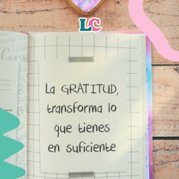 diario gratitud frase interior